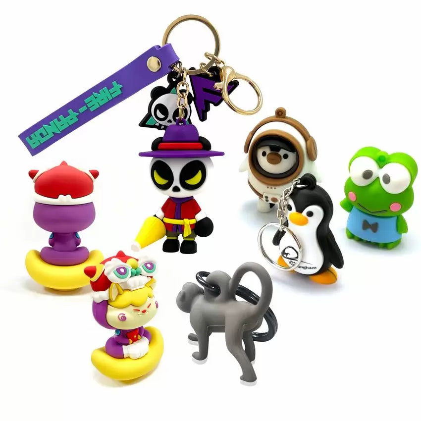 3D PVC Figure Keychains