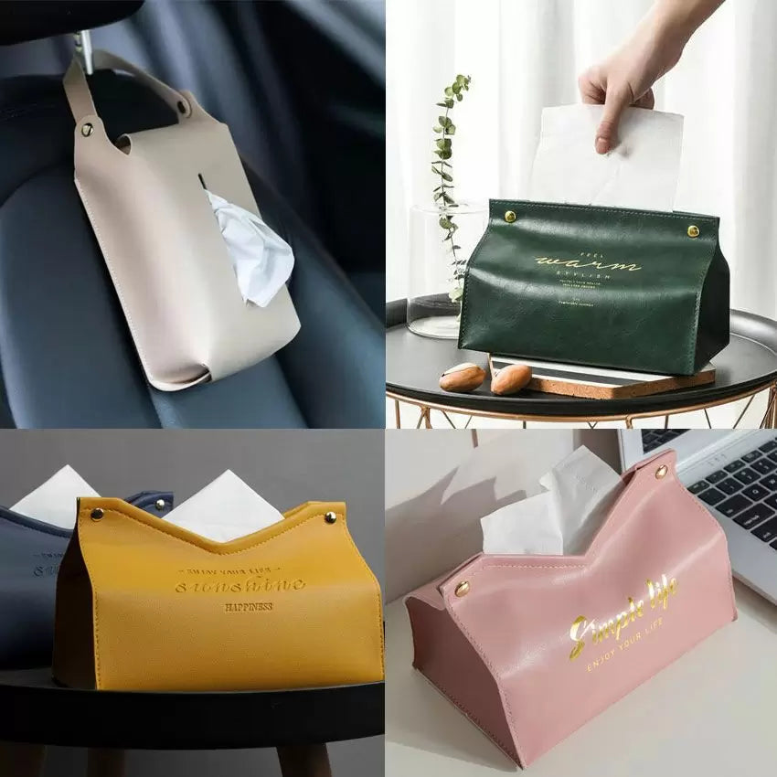 Leather Tissue Box Holders