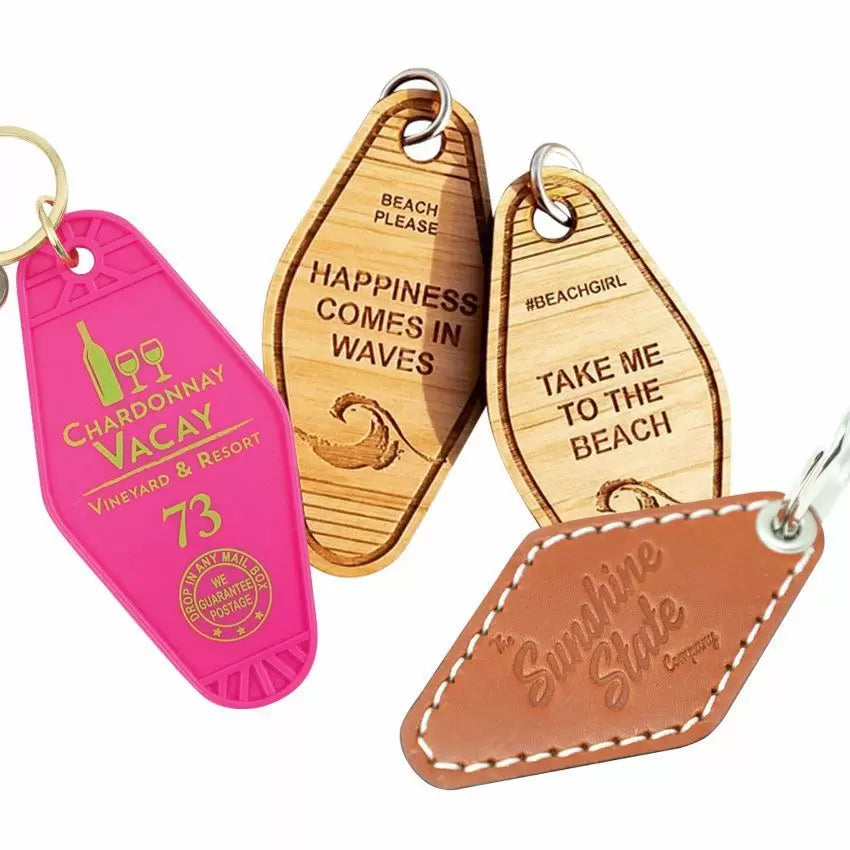 Promotional Hotel Key Tags & Motel Keychains