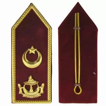 Shoulder Epaulettes With Metal Logo